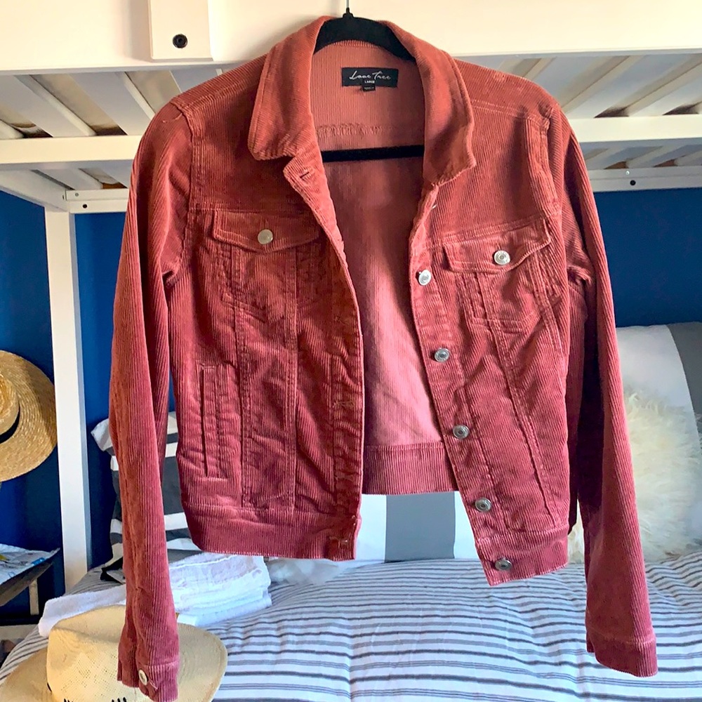 Love tree cord burnt Orange jacket
